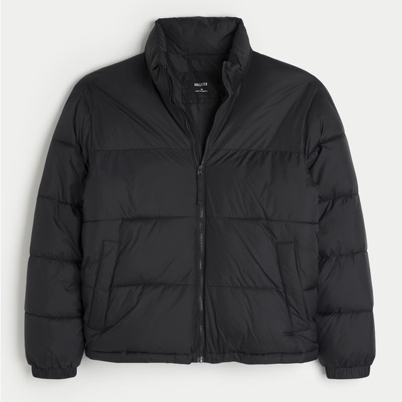 Hollister Other - Hollister Black Puffer Jacket with Stand-Up Collar